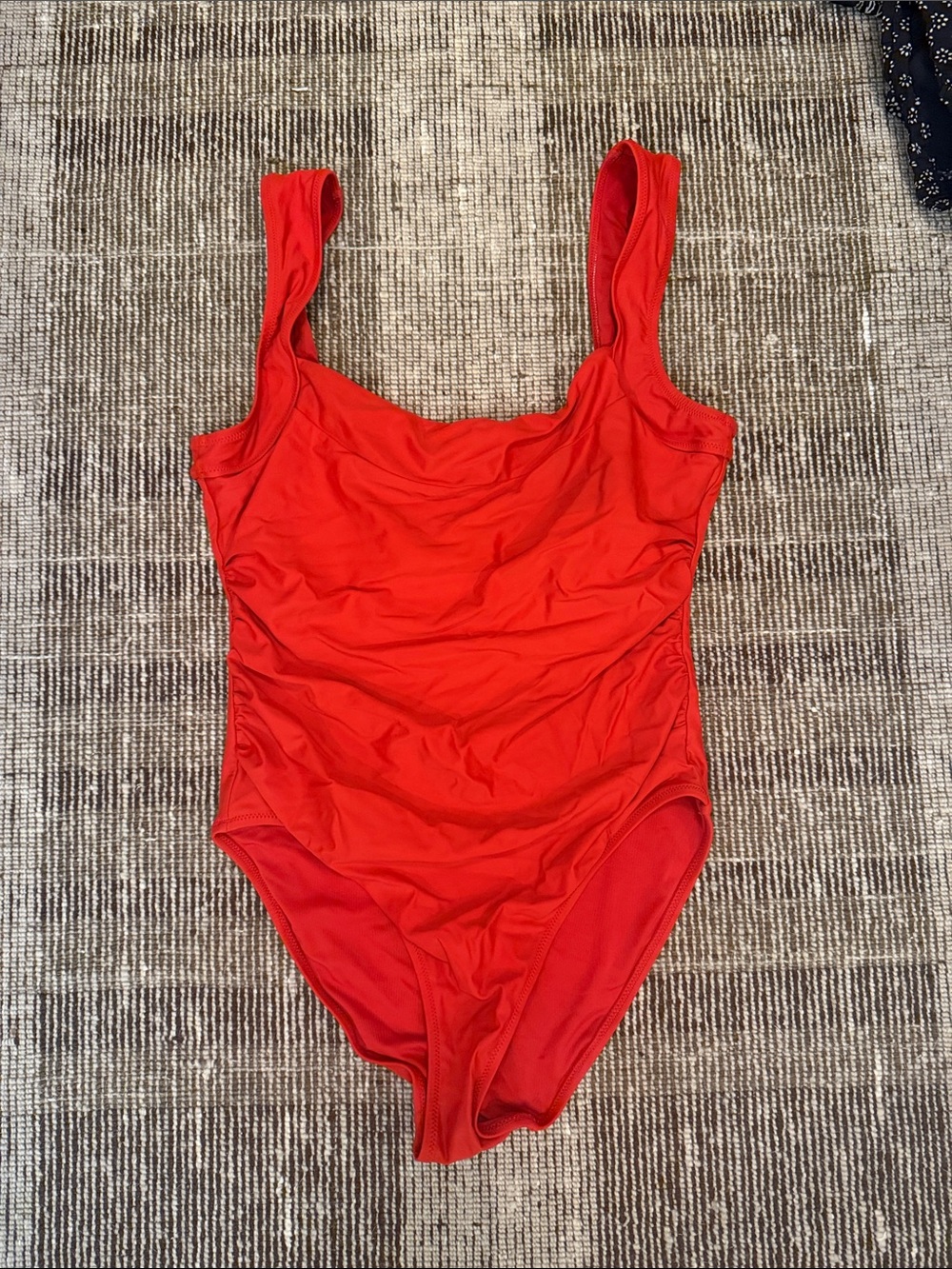 J. Crew Red Womens One-Piece Swimsuit
